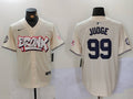 Men's New York Yankees Aaron Judge #99 Cream Limited Jersey
