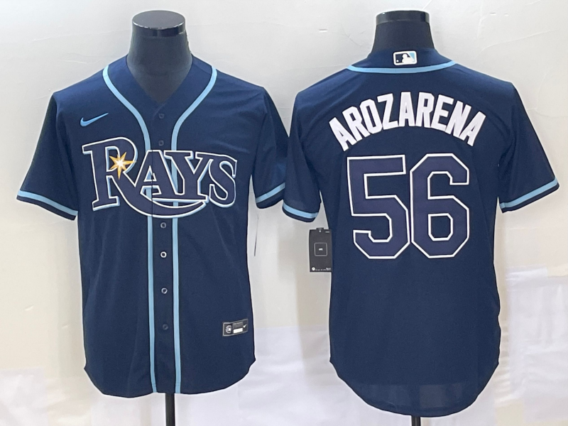 Men's Tampa Bay Rays Randy Arozarena #56 Navy Jersey