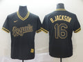 Men's Kansas City Royals Bo Jackson #16 Black Baseball Jersey
