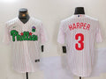 Men's Philadelphia Phillies Bryce Harper #3 White Limited Jersey