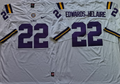 Men's LSU Tigers Clyde Edwards-Helaire #22 White Jersey