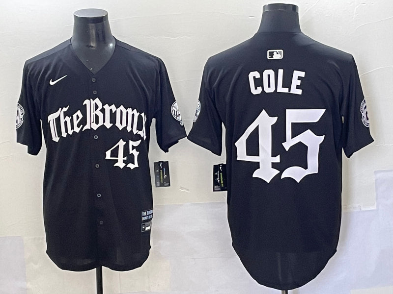 Men's New York Yankees Gerrit Cole #45 Black Alternate Limited Jersey