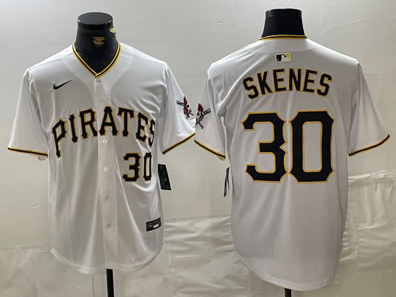 Men's Pittsburgh Pirates Paul Skenes #30 White Home Jersey