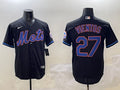 Men's New York Mets Mark Vientos #27 Black Jersey