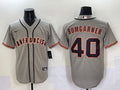Men's San Francisco Giants Madison Bumgarner #40 Gray Jersey