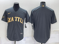 Men's Seattle Mariners Dark Gray Blank Jersey