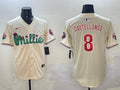 Men's Philadelphia Phillies Nick Castellanos #8 Cream Jersey