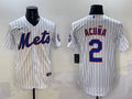Men's New York Mets Luisangel Acuna #2 White Home Jersey