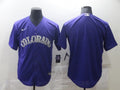 Men's Colorado Rockies Purple Alternate Blank Jersey