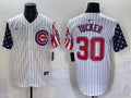 Men's Chicago Cubs Kyle Tucker #30 White Jersey