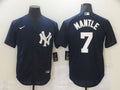 Men's New York Yankees Mickey Mantle #7 Navy Baseball Jersey