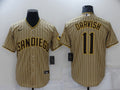 Men's San Diego Padres Yu Darvish #11 Tan Jersey