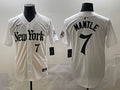 Men's New York Yankees Mickey Mantle #7 White Alternate Limited Jersey