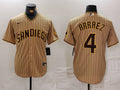 Men's San Diego Padres Luis Arraez #4 Tan Limited Jersey